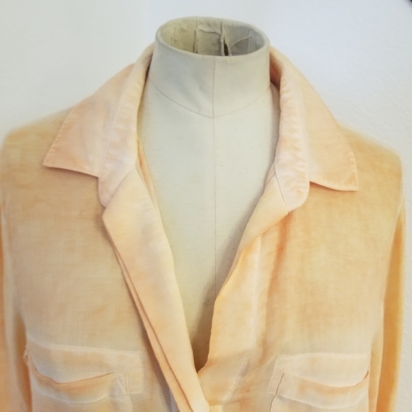 Cloth and Stone Sz XS Skyscape Blouse Button down Split Back - Picture 2 of 6